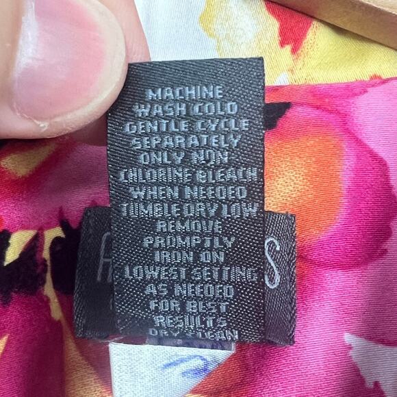 Chico's Womens L Jacket Floral Art to Wear Stretch Colorful Casual Preppy Spring - Picture 6 of 10